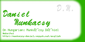 daniel munkacsy business card